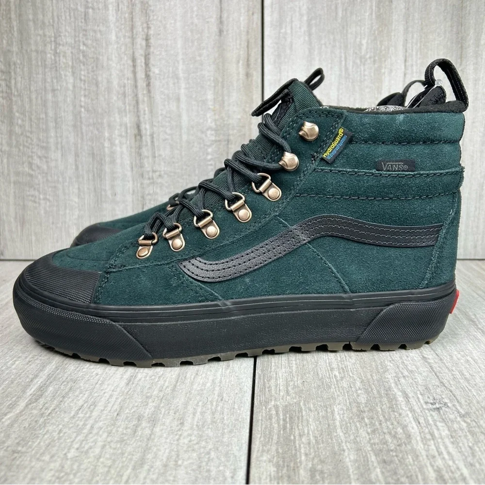 NEW Vans MTE SK8-Hi Scarab Green Waterproof Sneaker Boot Women’s Sizes 9 - Picture 3 of 11